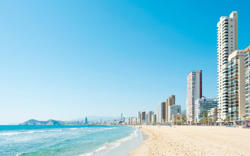 Playa de Levante en Benidorm.