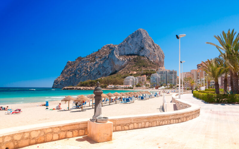 Playa de la Fossa en Calpe.