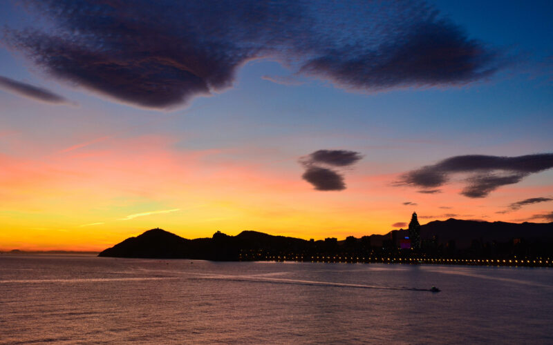 Atardecer en Benidorm.