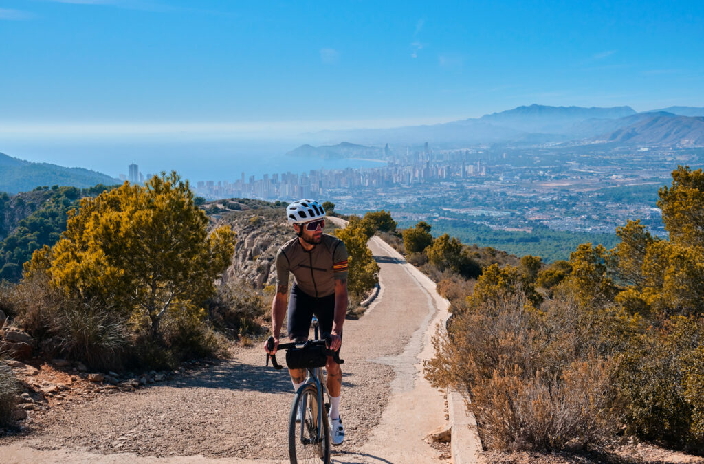 Panorámica de Benidorm en bicicleta.