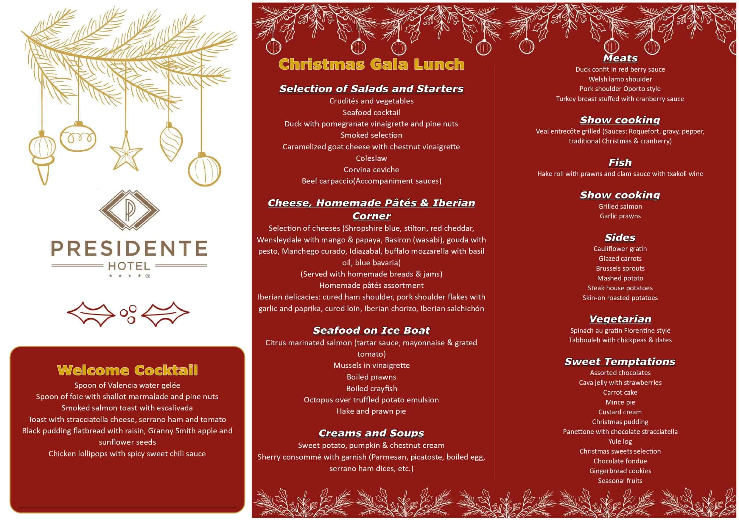 MENU GALA NAVIDAD ingles