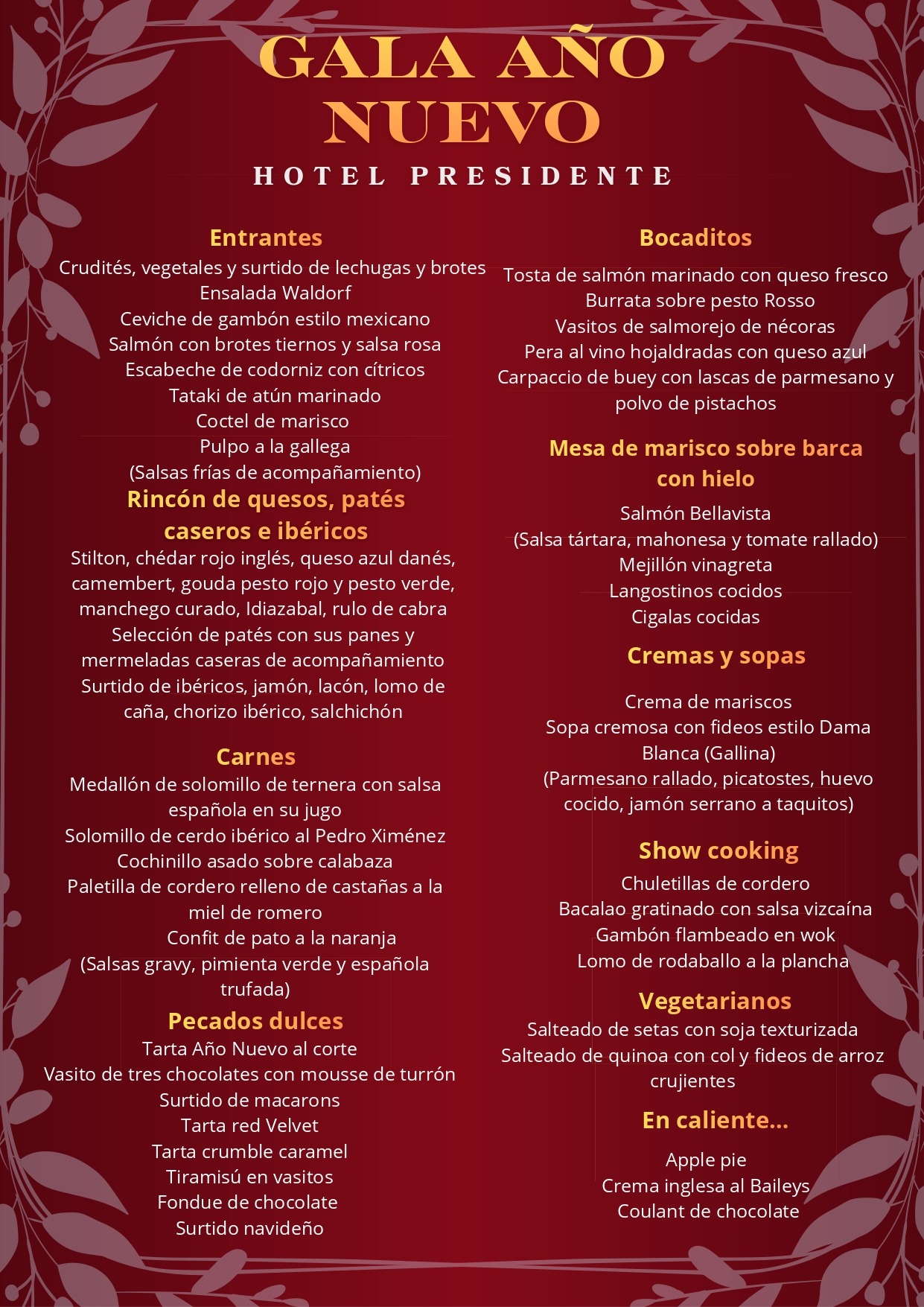 Presidente Fin Año español