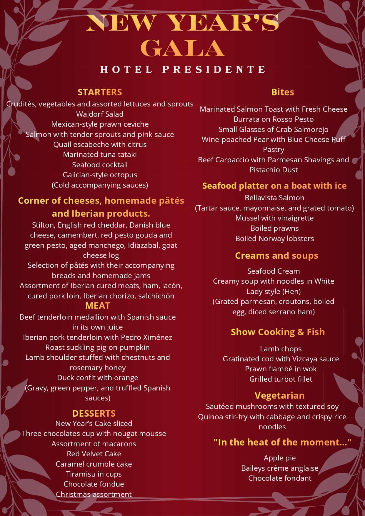 Presidente Fin Año ingles